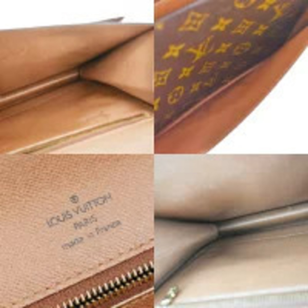 Louis Vuitton Monceau Top Handle Bag Monogram Leather Brown - Picture 9 of 9
